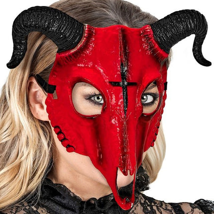 Duivel Masker Gekleurd van Widmann koop je bij Partywinkel