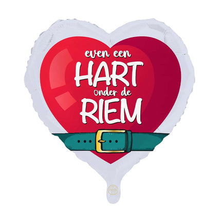 Een Hart Onder De Riem Helium Ballon Leeg 45cm van WeFiesta koop je bij Partywinkel
