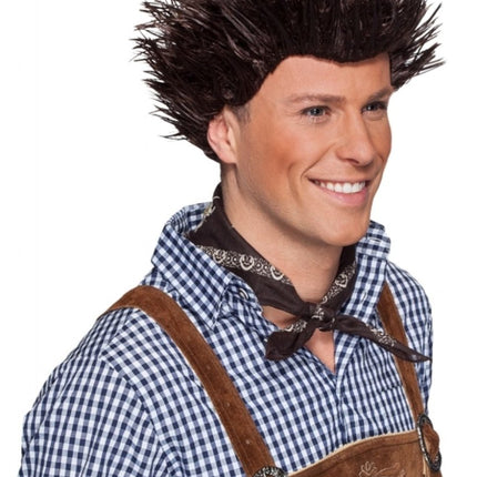 Egel Pruik Bruin van Orlob koop je bij Partywinkel