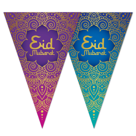 Eid Mubarak Slinger Paars Blauw van WeFiesta koop je bij Partywinkel