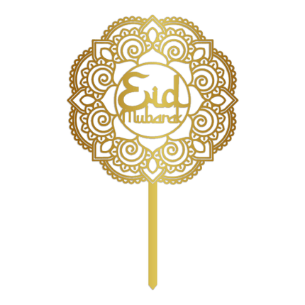 Eid Mubarak Taarttopper Acryl van WeFiesta koop je bij Partywinkel
