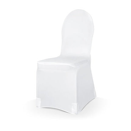 Elastische Stoelhoes Wit van Partydeco koop je bij Partywinkel