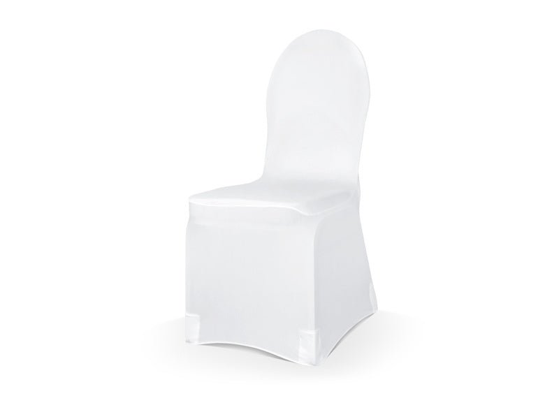 Elastische Stoelhoes Wit van Partydeco koop je bij Partywinkel