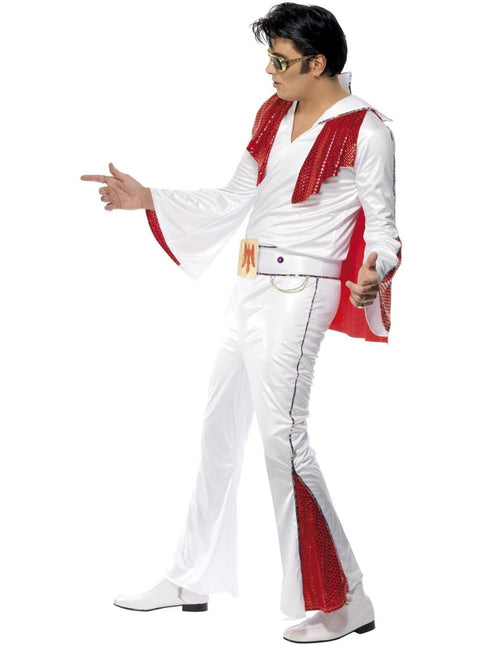 Elvis Kostuum, Wit &amp; Rood van Smiffys koop je bij Partywinkel