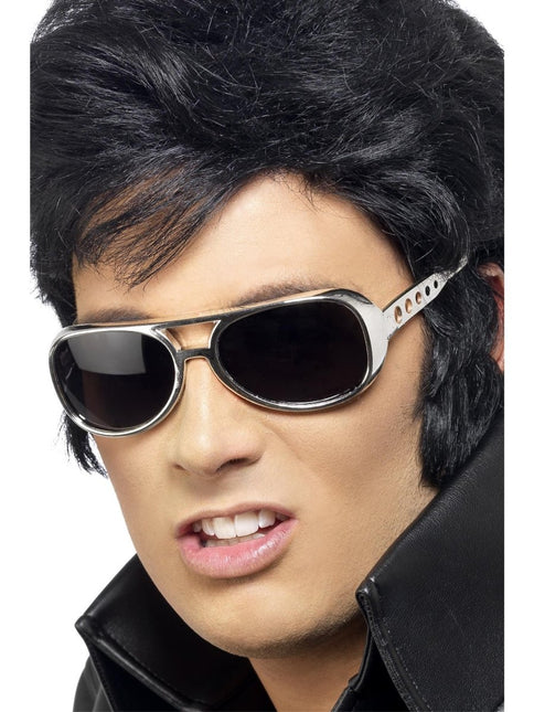 Elvis Zonnebril, Zilver van Smiffys koop je bij Partywinkel
