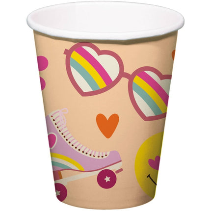 Emoij Bekers Papier 250ml 8st van Folat koop je bij Partywinkel