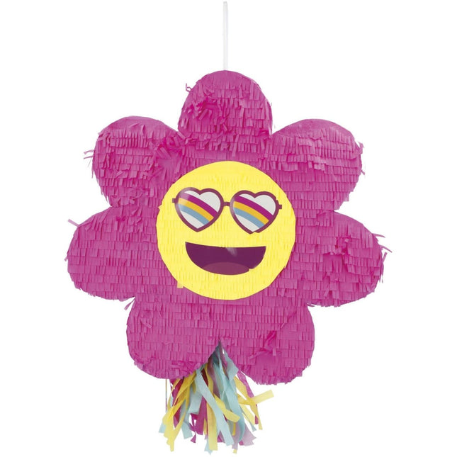 Emoij Pinata Flower Leeg 45cm van Folat koop je bij Partywinkel