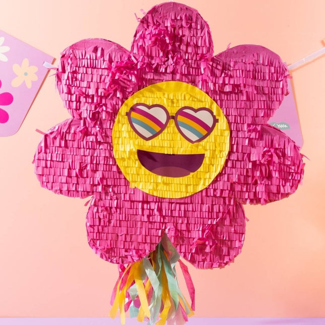 Emoij Pinata Flower Leeg 45cm van Folat koop je bij Partywinkel