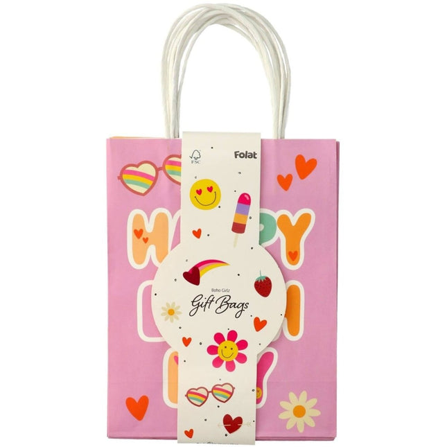 Emoij Uitdeeltasjes 27cm 6st van Folat koop je bij Partywinkel