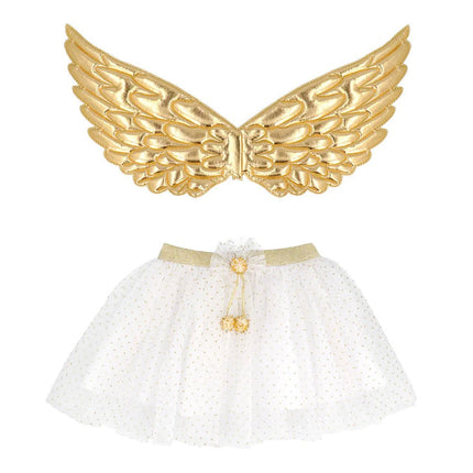 Engel Accessoireset Wit Goud Meisje van Boland koop je bij Partywinkel