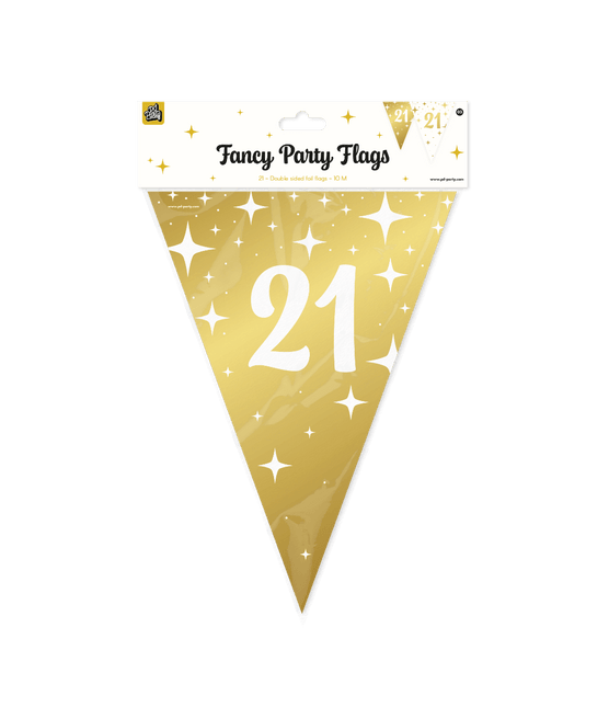 Fancy party Vlaggenlijn folie - 21 van Paper Dreams koop je bij Partywinkel