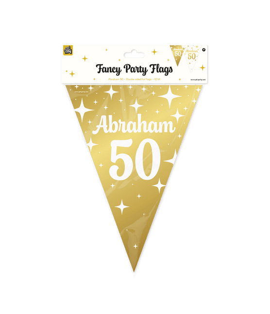 Fancy party Vlaggenlijn folie - Abraham 50 van Paper Dreams koop je bij Partywinkel