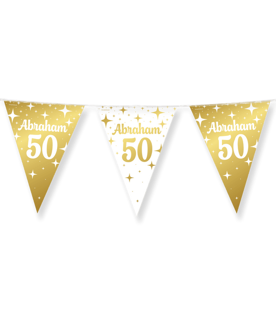 Fancy party Vlaggenlijn folie - Abraham 50 van Paper Dreams koop je bij Partywinkel