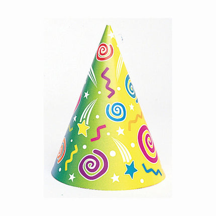 Feesthoedjes Assorti 17,8cm 6st van Unique koop je bij Partywinkel