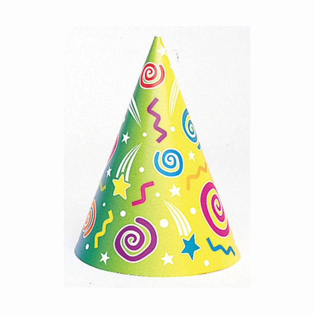Feesthoedjes Assorti 17,8cm 6st van Unique koop je bij Partywinkel