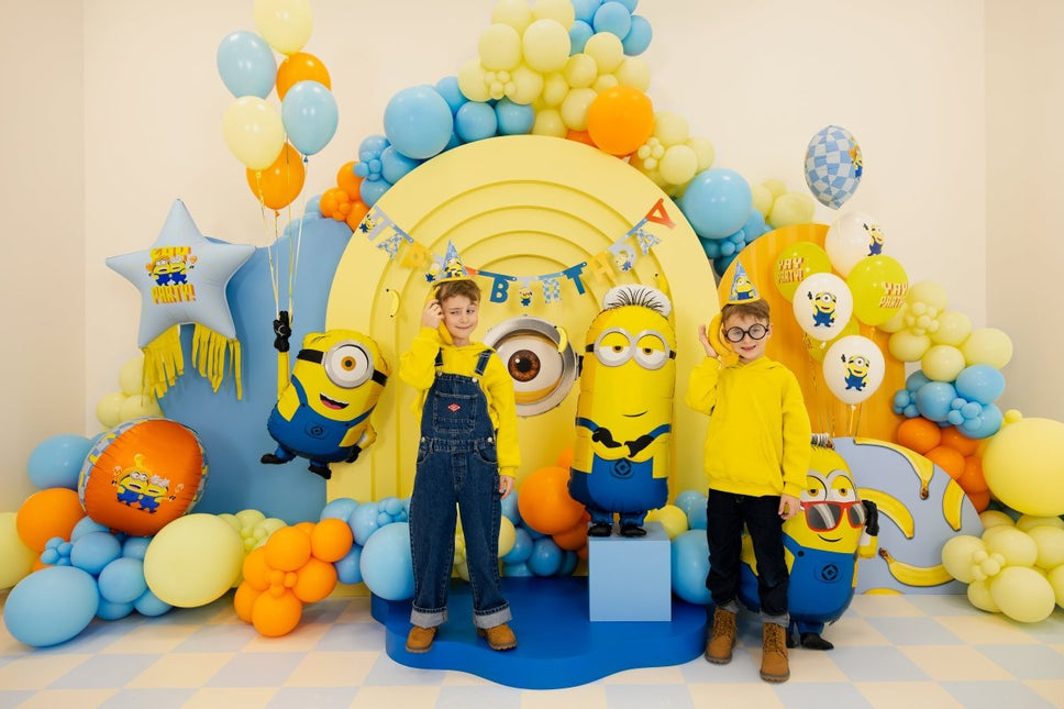 Feesthoedjes Minion Blauw Geel 16cm van Partydeco koop je bij Partywinkel