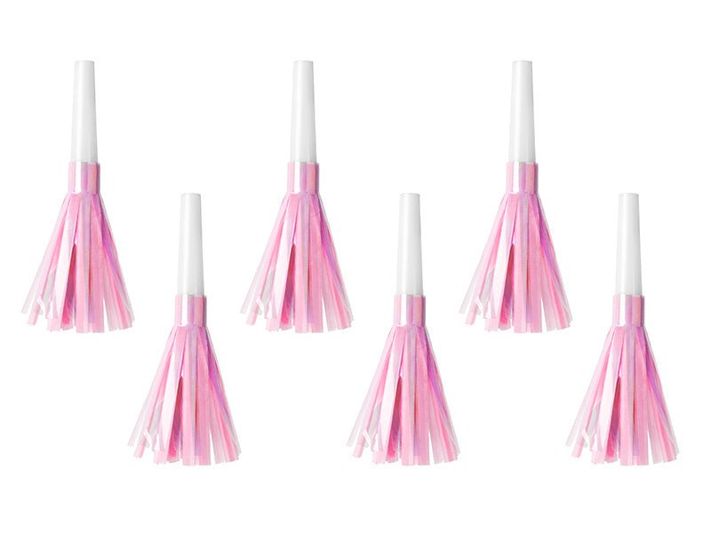 Feesttoeters Lichtroze 6st van Partydeco koop je bij Partywinkel