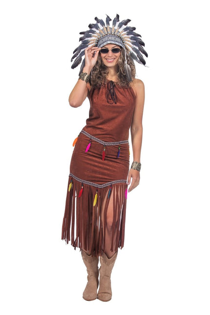Festival Jurk Dames Indianen van Wilbers & Wilbers koop je bij Partywinkel