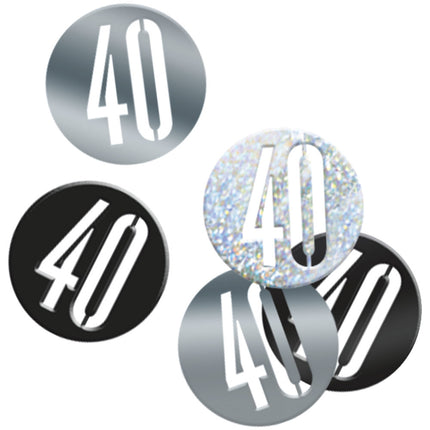 Table confetti 40 Years Black 14gr