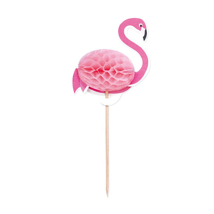 Flamingo Cocktailprikkers 6cm 10st van WeFiesta koop je bij Partywinkel