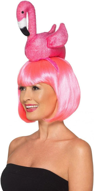 Flamingo Haarband van Smiffys koop je bij Partywinkel