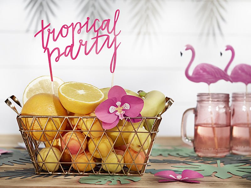Flamingo Prikkers 23,5cm 6st van Partydeco koop je bij Partywinkel