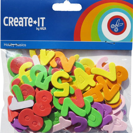 Foam Cijfers 100st van Haza Witbaard koop je bij Partywinkel