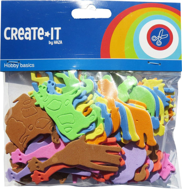 Foam Dieren 64st van Haza Witbaard koop je bij Partywinkel