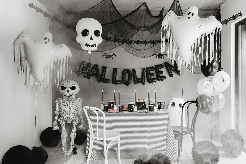 Foil Balloon Skeleton XXL, 46x129 cm, mix van Partydeco koop je bij Partywinkel