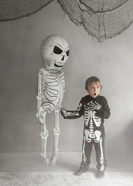 Foil Balloon Skeleton XXL, 46x129 cm, mix van Partydeco koop je bij Partywinkel