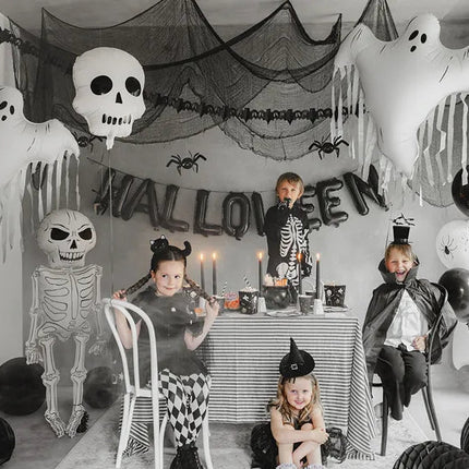 Foil Balloon Skeleton XXL, 46x129 cm, mix van Partydeco koop je bij Partywinkel
