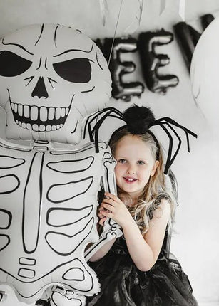 Foil Balloon Skeleton XXL, 46x129 cm, mix van Partydeco koop je bij Partywinkel