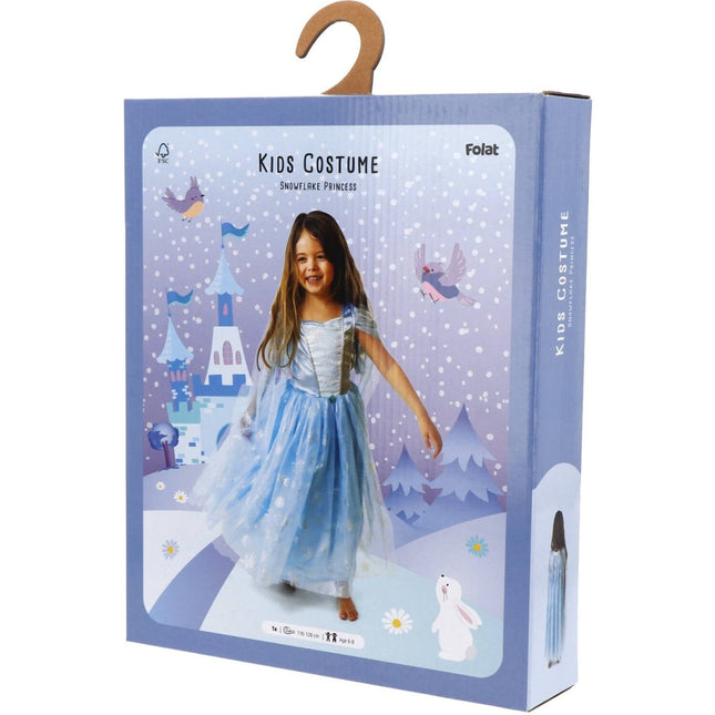 Folat Sneeuwvlokjes Prinsessenjurk Meisje van Folat koop je bij Partywinkel