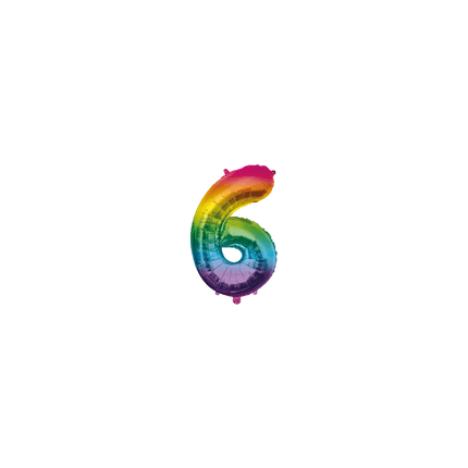 Folie Ballon 40 cm - 6 Regenboog van Paper Dreams koop je bij Partywinkel