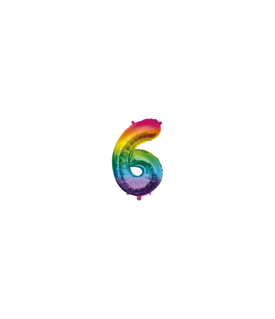 Folie Ballon 40 cm - 6 Regenboog van Paper Dreams koop je bij Partywinkel