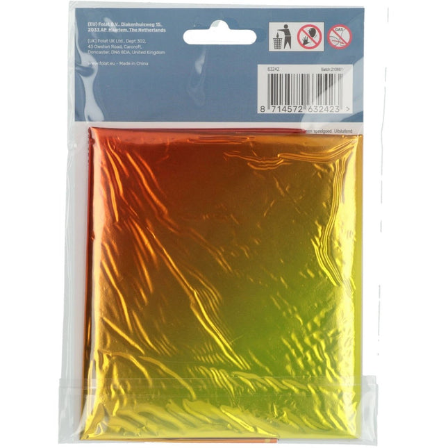 Folie Ballon Cijfer 2 Regenboog XL 81cm leeg van Folat koop je bij Partywinkel