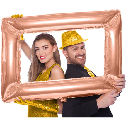 Folie Ballon Fotolijst Rose Goud 85cm van Folat koop je bij Partywinkel