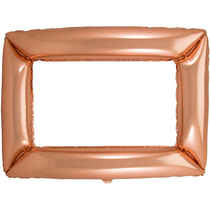 Folie Ballon Fotolijst Rose Goud 85cm van Folat koop je bij Partywinkel