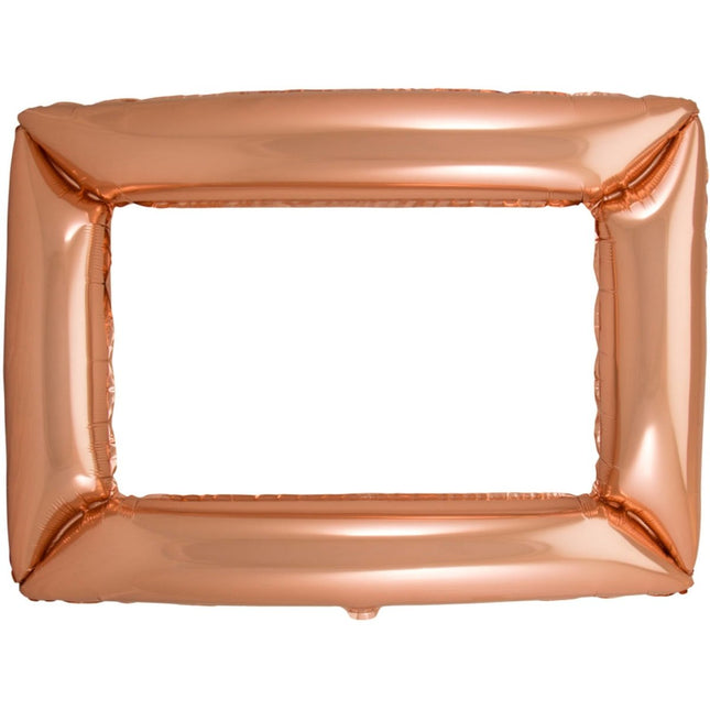 Folie Ballon Fotolijst Rose Goud 85cm van Folat koop je bij Partywinkel