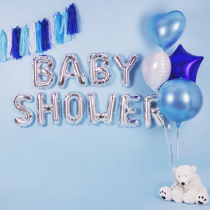 Folie Ballon Letter A Zilver Leeg 35cm van Partydeco koop je bij Partywinkel