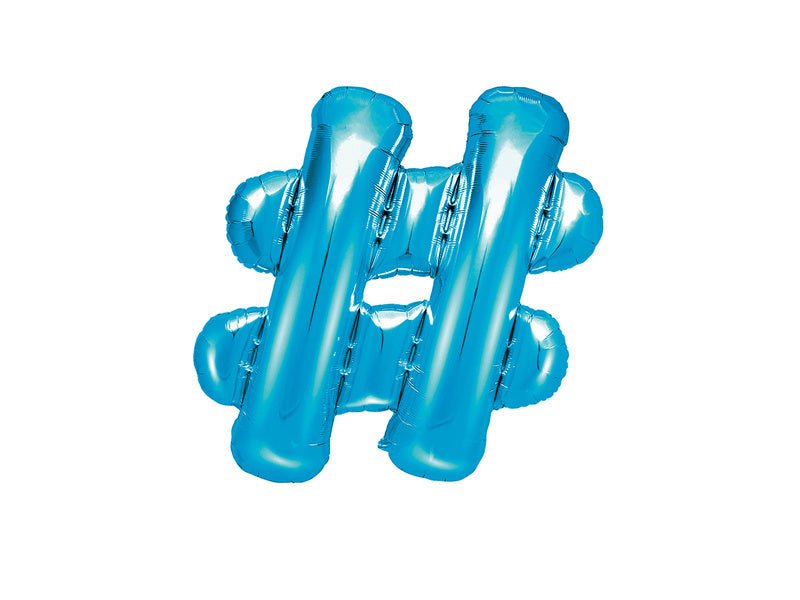Folie Ballon Letter  Blauw Leeg 35cm van Partydeco koop je bij Partywinkel