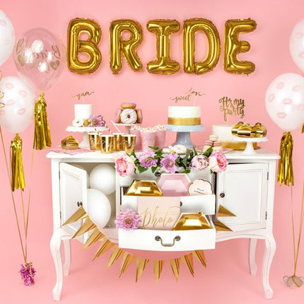 Folie Ballon Letter I Goud Leeg 35cm van Partydeco koop je bij Partywinkel