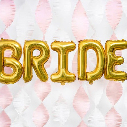 Folie Ballon Letter I Goud Leeg 35cm van Partydeco koop je bij Partywinkel