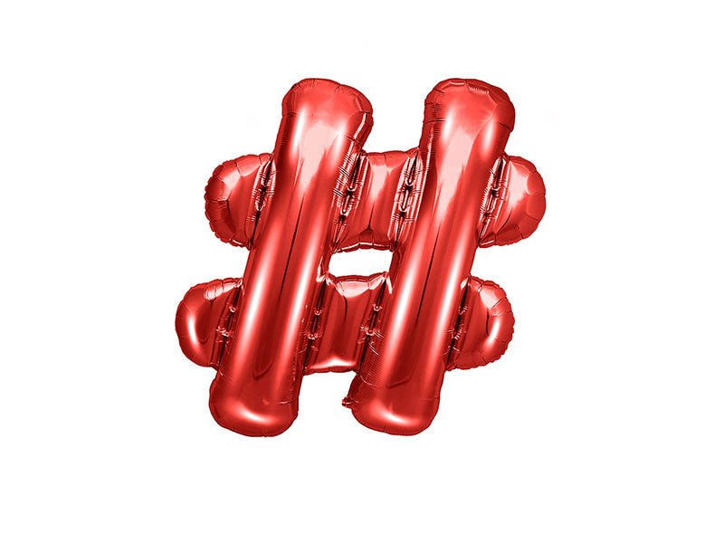 Folie Ballon Letter  Rood Leeg 35cm van Partydeco koop je bij Partywinkel