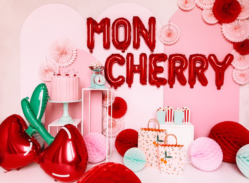 Folie Ballon Letter U Rood Leeg 35cm van Partydeco koop je bij Partywinkel