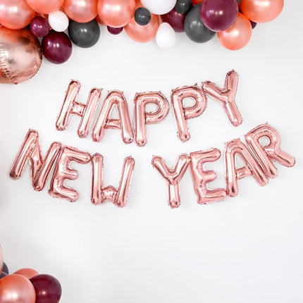 Folie Ballon Letter Y Rose Goud Leeg 35cm van Partydeco koop je bij Partywinkel