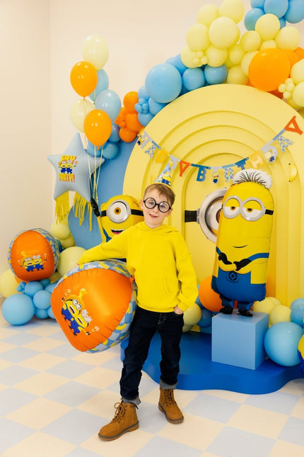 Folie Ballon Minions Tim 1m Leeg van Partydeco koop je bij Partywinkel