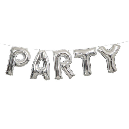 Folie Ballon Party Zilver Leeg 2,74m van Unique koop je bij Partywinkel