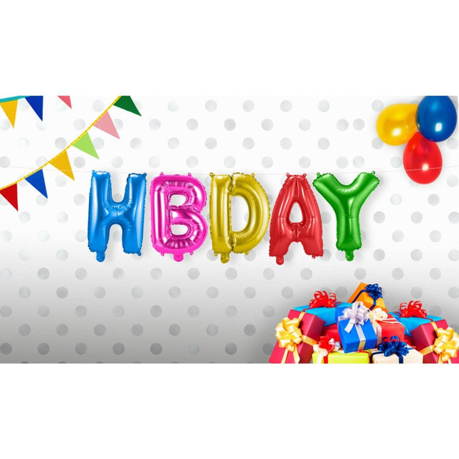 Folie Ballonnen Set HBDAY van Folat koop je bij Partywinkel