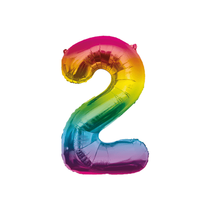 Folie Balloon 86cm 2 Regenboog van Paper Dreams koop je bij Partywinkel